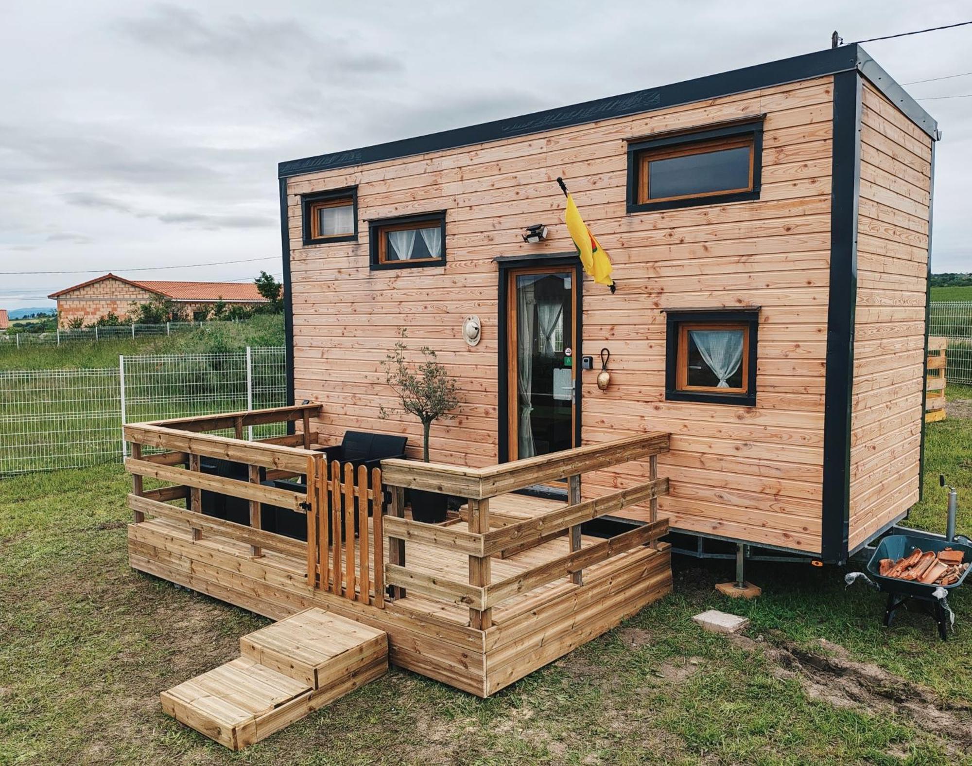 Villa Tiny House Des Bougnats Teilhede Exterior foto